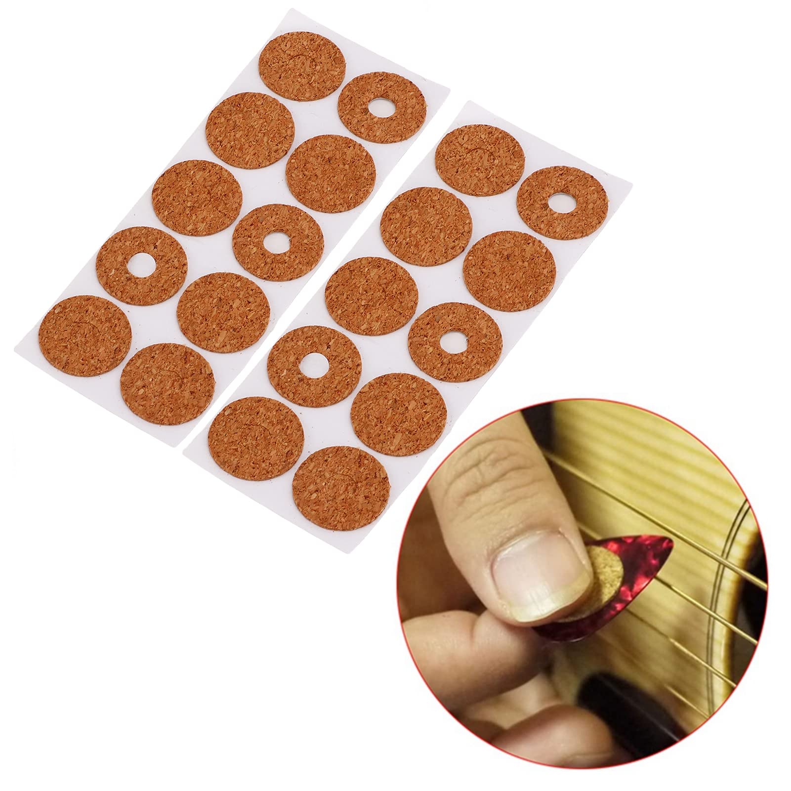 10 impugnature per plettro per chitarra, grandi, resistenti, riutilizzabili, per plettri, antiscivolo, morbide, comode, non cadono