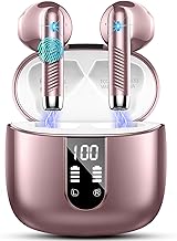 Cuffie Bluetooth 5.4, 2024 Auricolari Bluetooth 56H Stereo Cuffie Wireless In Ear con 4 Mic, Cuffie Senza Fili ENC Cancellazione Rumore Cuffiette Bluetooth Sport LED Display IP7 Impermeabili Earbuds