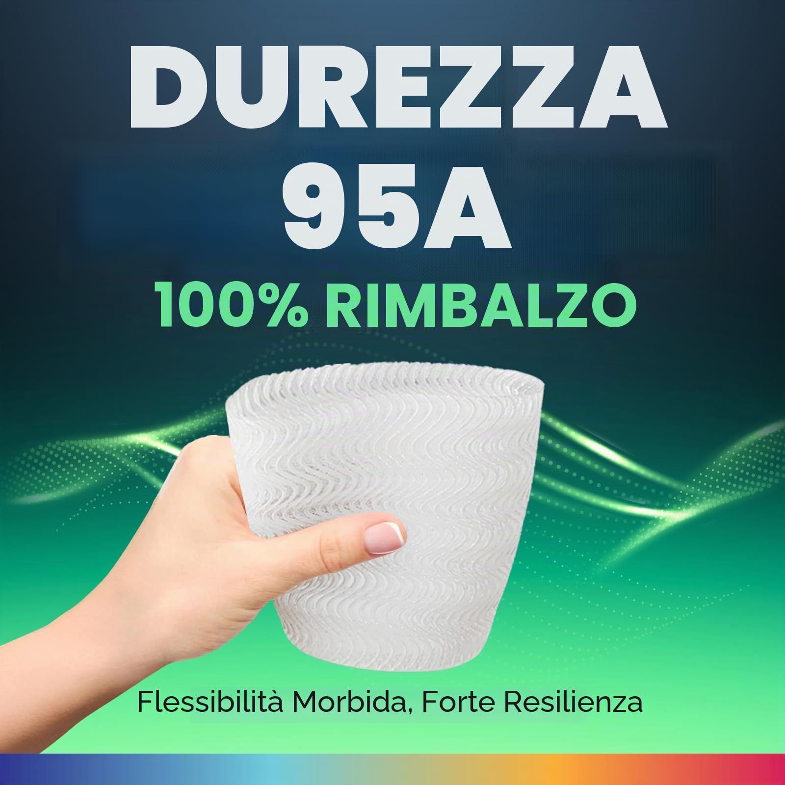 OVERTURE TPU Filamento 1,75 mm Nero*2 2kg Flessibile & Elastico