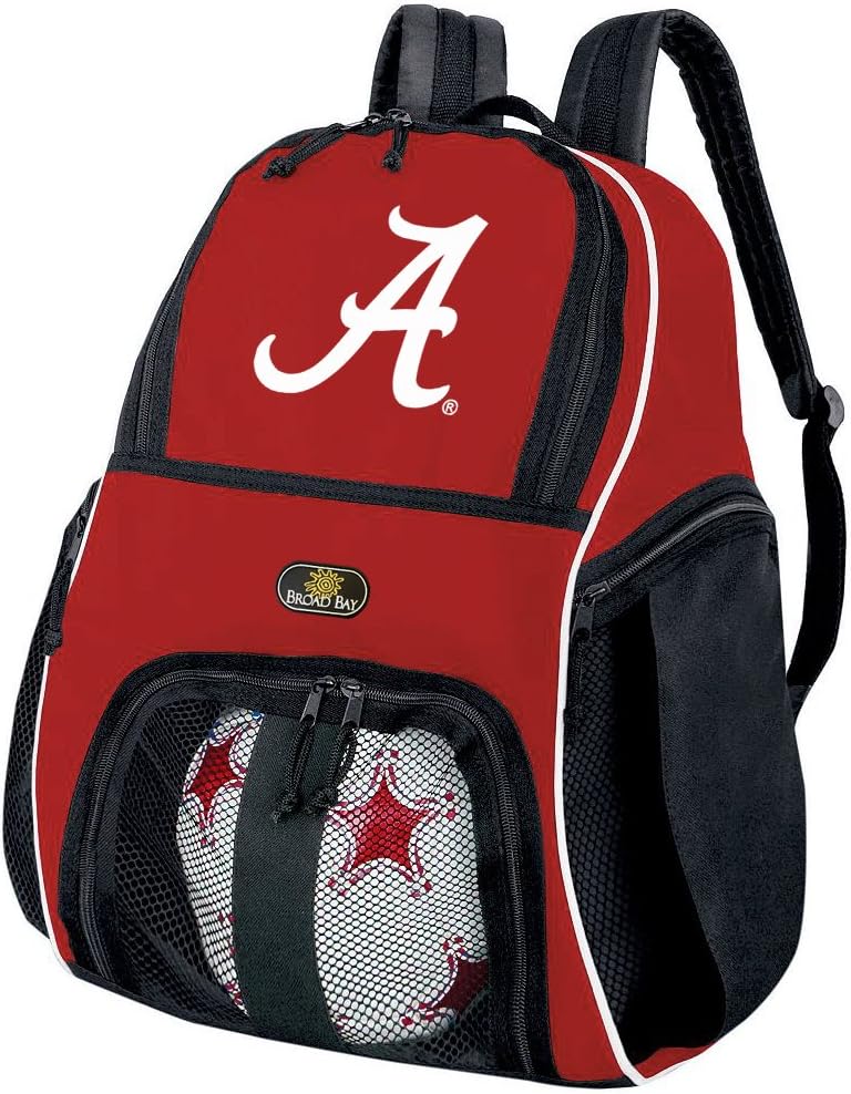 Broad Bay University of Alabama Soccer Ball Backpack or Alabama Crimson Tide Volleyball Bag