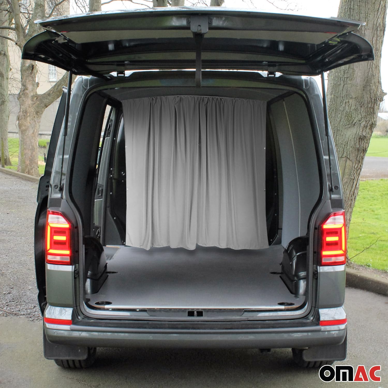 Rideaux De Séparation de Cabine pour VW T5 L1 L2 Gris Tissu