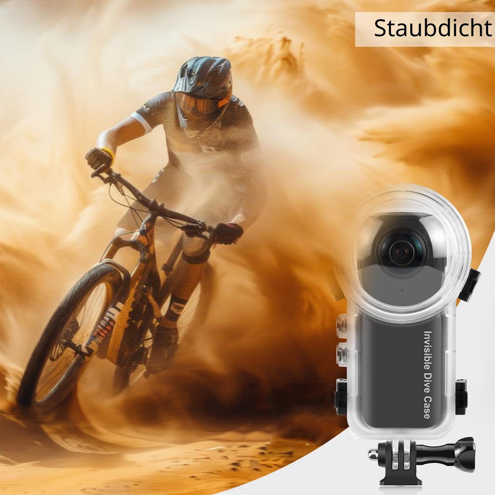 PULUZ wasserdichte Tauchtasche für Insta360 X4, 50 m Unterwasser-unsichtbare Tauchhülle für Insta360 X4 Kamera-Zubehör, versiegelte Schutzhülle, Gehäuse, 360-Grad-Fotografie