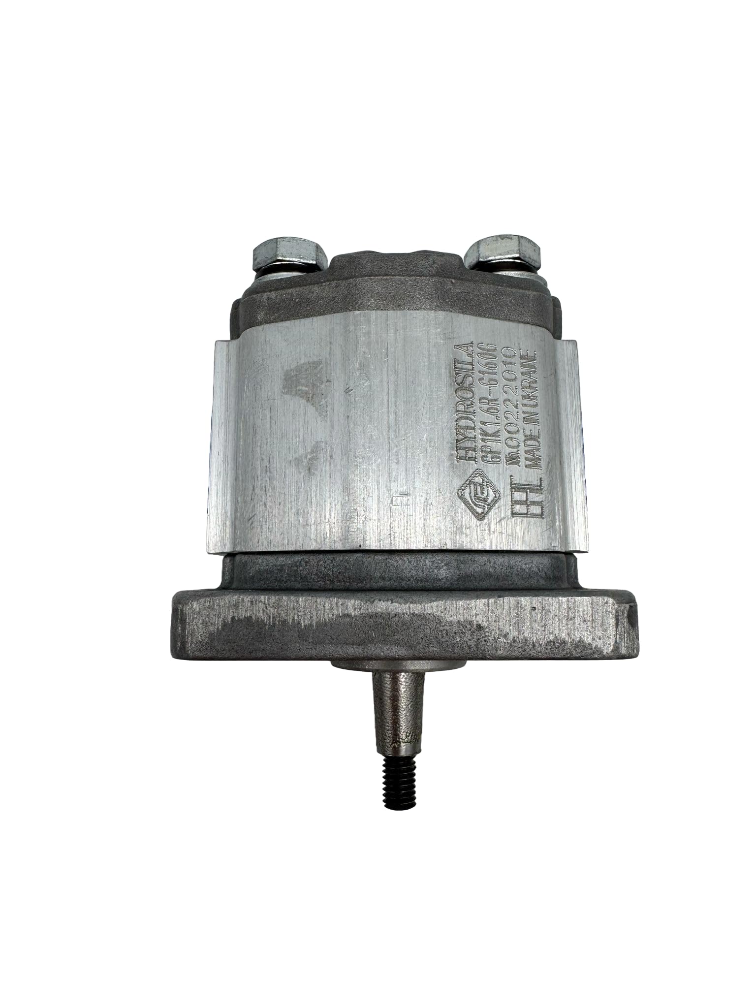 Bomba Hidraulica, 2,4 L/min (16 cc/rev), 250 Bar, Eje Cónico 1:8, Puertos Bridados GAS (BSP), Montaje Europeo Marca Hydrosila. Bomba para Tractor, Bomba para prensa Hidráulica