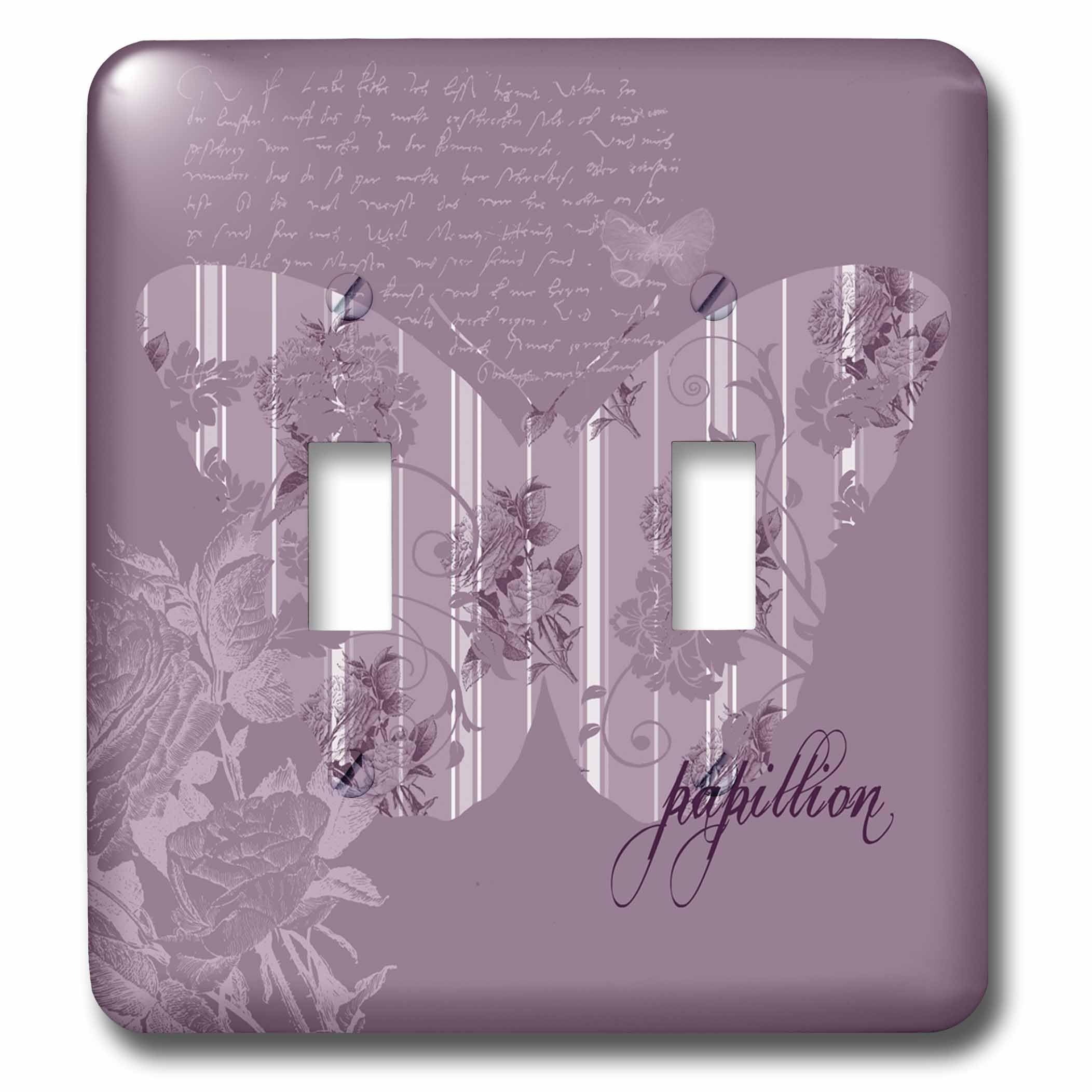 Interrupteur papillon violet pour sublimer l'ambiance d'une chambre élégante