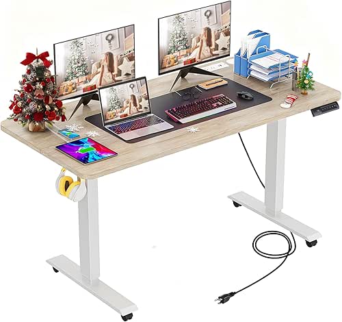 farexon Electric Standing Desk 55 x 24In with Charging Station,
