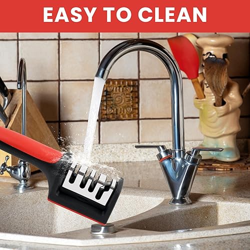 Miniatura 6 de Afilador de cuchillos de mano de 4 etapas, afilador de cuchillos de cocina y bolsillo para cuchillos de acero cerámico y tijeras, reparación y