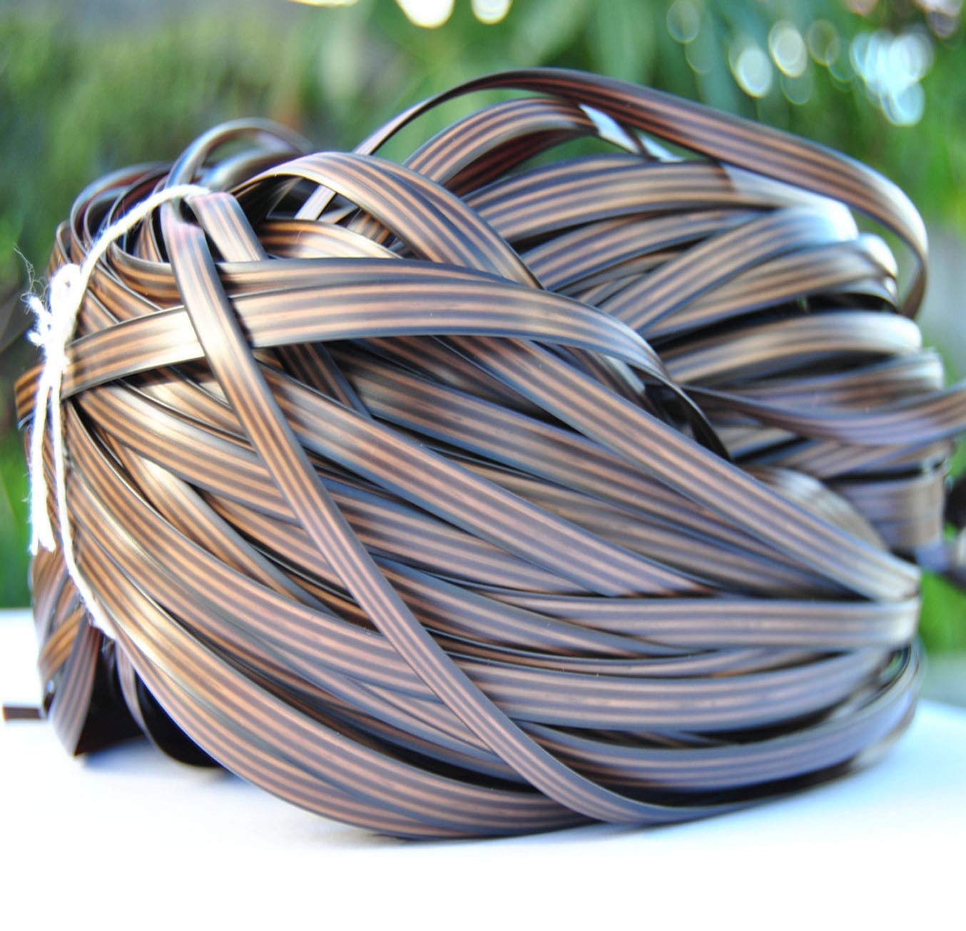 Buy SAMEMO Rattan for Outdoor Furniture DIY and Repair,Durable Patio Vine Light Brown Flat All