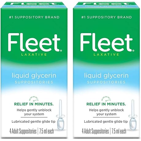 Fleet Liquid Glycerin Suppositories: Constipation Relief for Adults