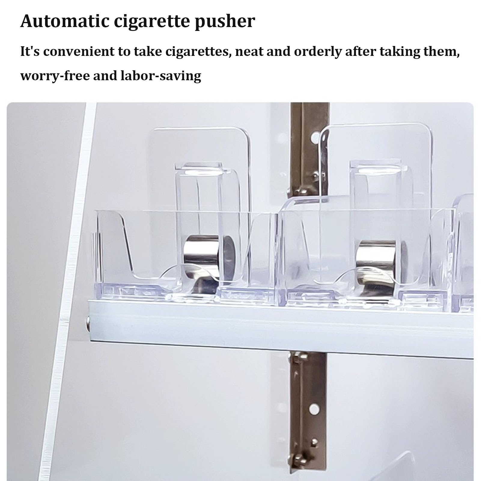 Wandmontierter Convenience Store Zigarettenregal，automatischer Zigarettenschieber-tablett-Tabak-ausstellungsstand，einzelhandelsgeschäft Acryl Auto Push Zigarettenschachtel Rack