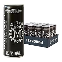 Vista 1 de NITRO Mocktails Espress0% Martini (paquete de 12) galardonado Espresso Martini cargado de nitrógeno Craftmix sin alcohol elaborado con el mejor