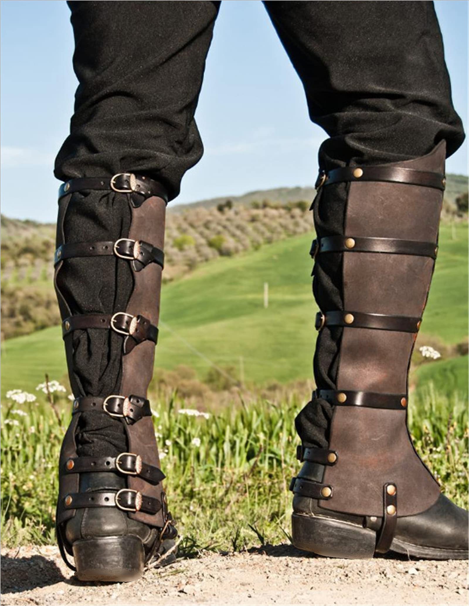 Ghette Impermeabili Unisex 40 Cm - Per Escursionismo, Arrampicata E Neve, Nero - Foto 7