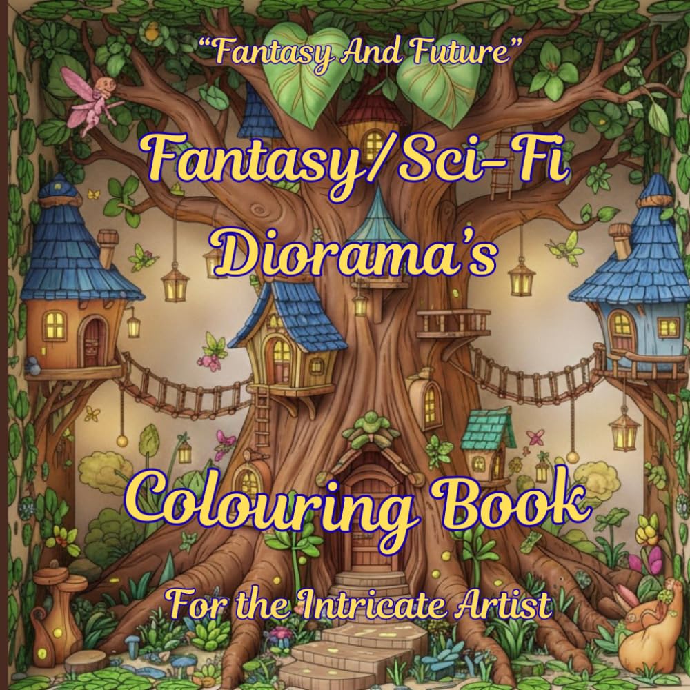 FANTASY AND FUTURE: FANTASY/Sci-Fi COLOURING BOOK