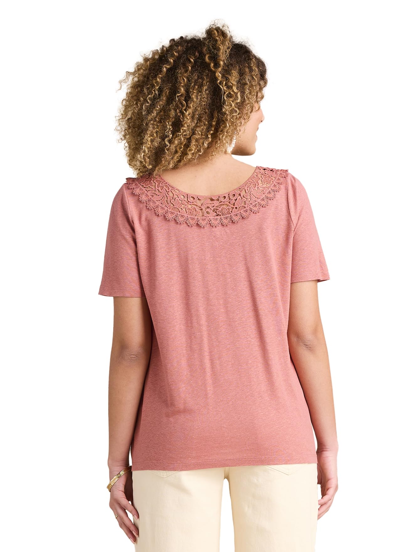 ENVIE DE FRAISE Wendbares Umstandsshirt mit Makramee-Spitze