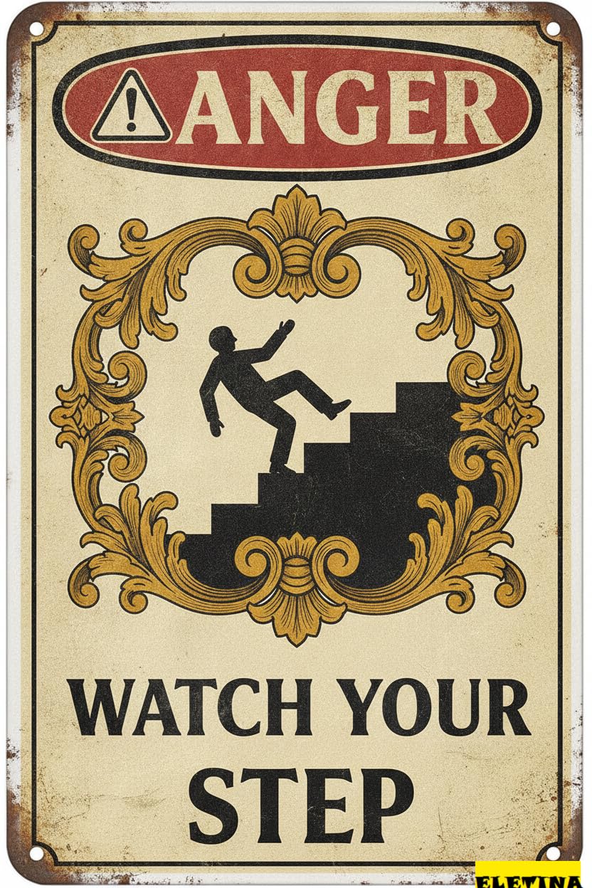 Watch Your Step Metal Vintage Street Warning Symbol Sign Outdoor Street Driveway Yard Road Business Decor 8x12in