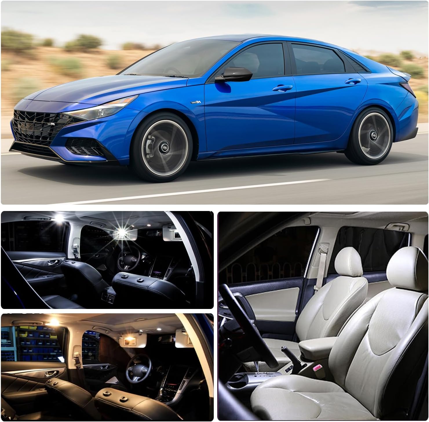 Generic LED Interior Lights Kit for Hyundai Elantra N 2022