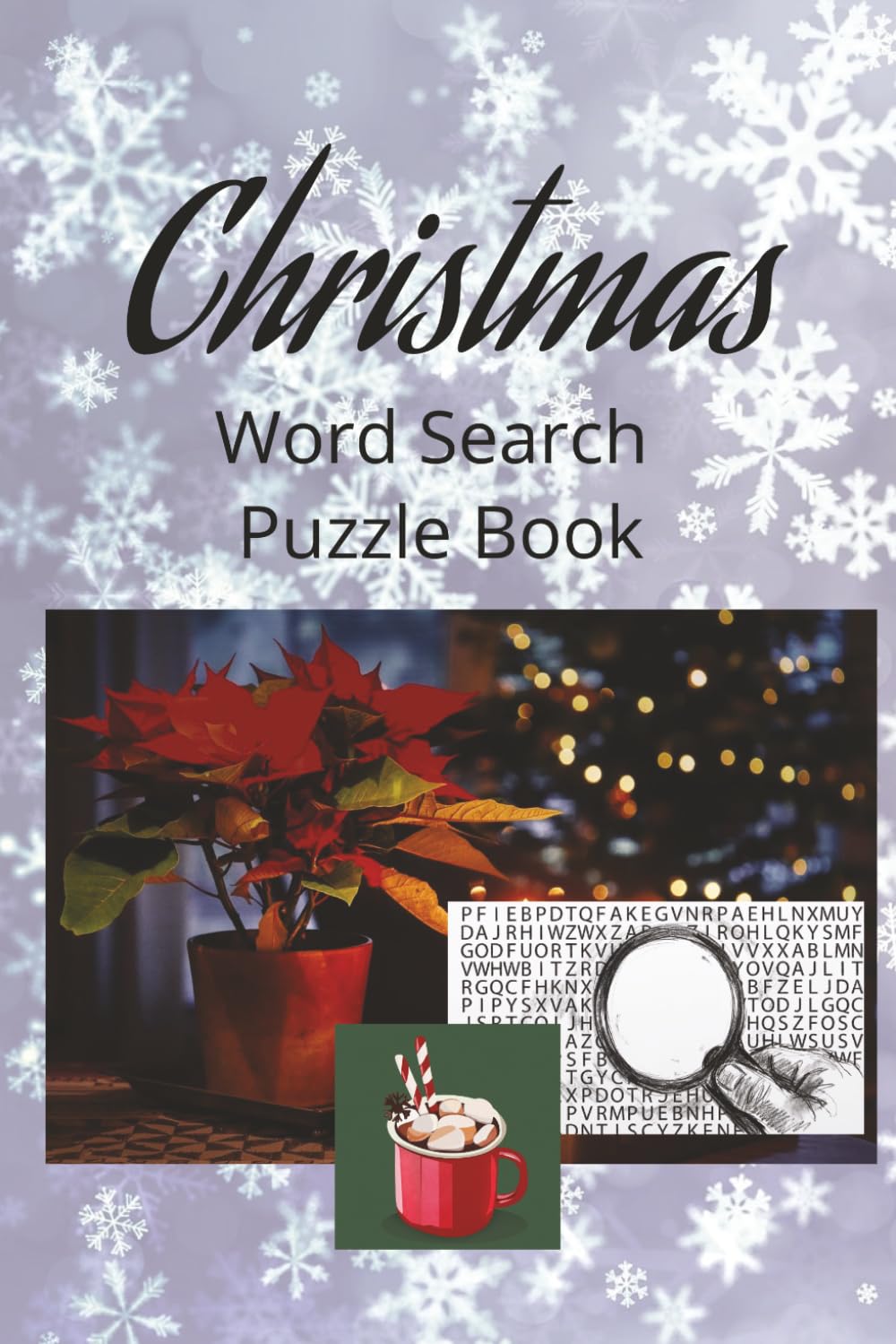 Christmas Word Search Puzzle Book: Christmas word search puzzle book, 6x9 inches - 110 pages, 50+ games, solutions included