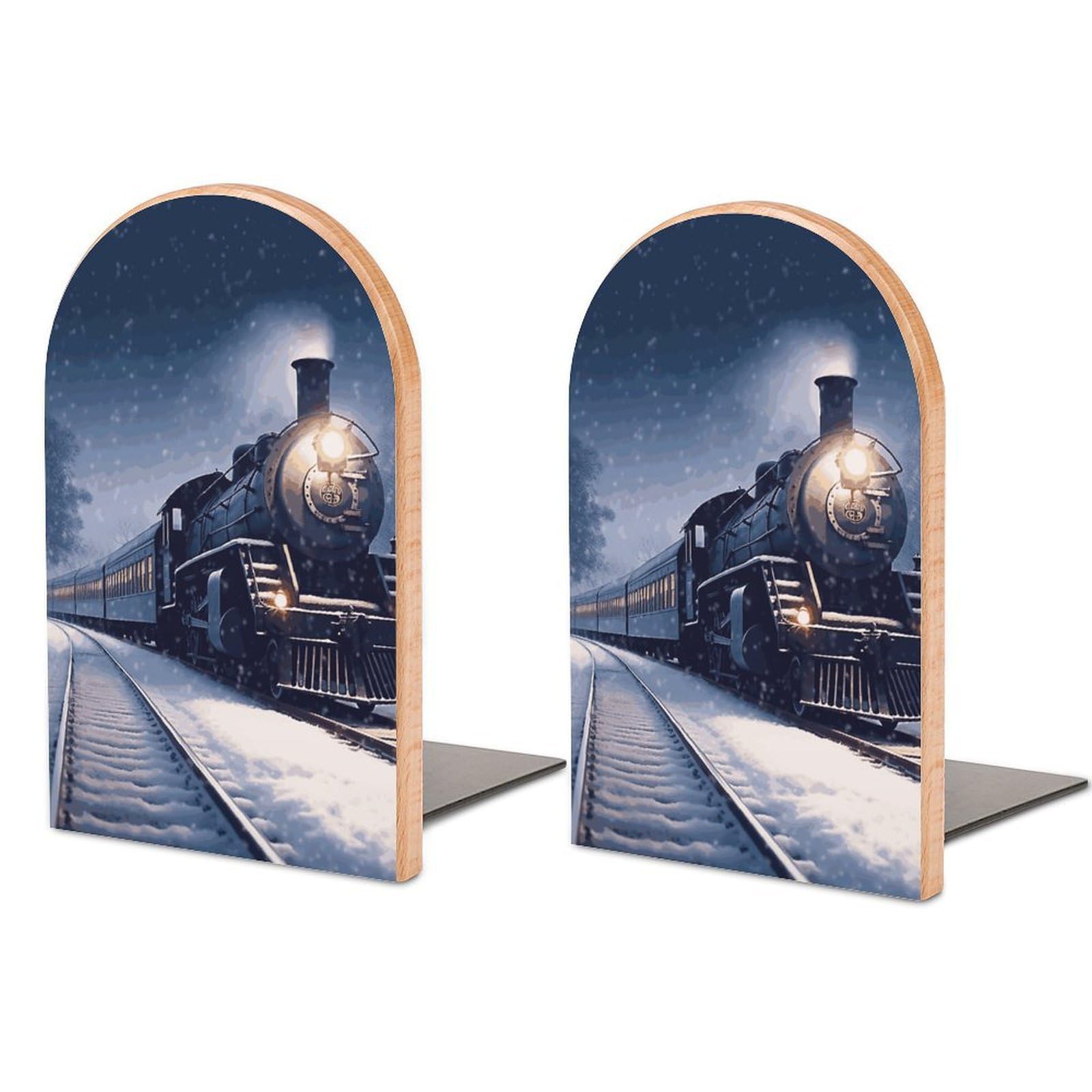 Serre-livres robustes en bois premium et métal ajustable pour une décoration de bureau raffinée