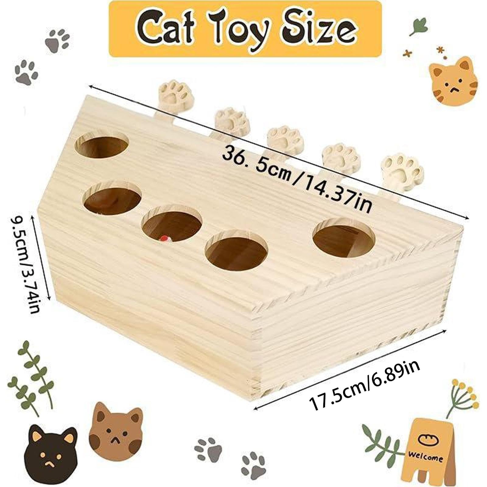 Jeu Taupe pour Chatons : Un Accessoire d'enrichissement et d'exercice Unique pour Les Chats, idéal pour Leur curiosité et