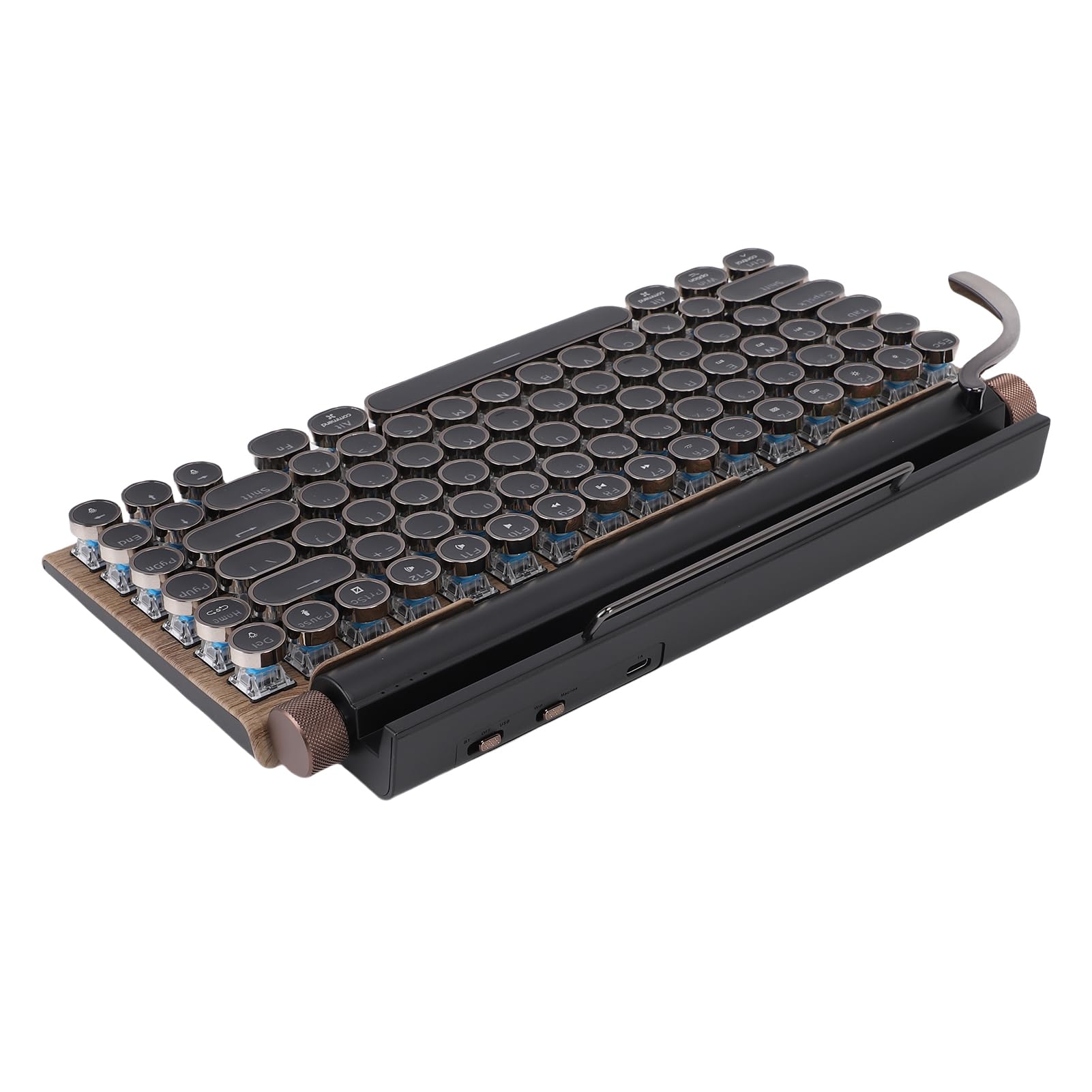 Syrisora Clavier de Machine à écrire Rétro, Mécanique sans Fil avec