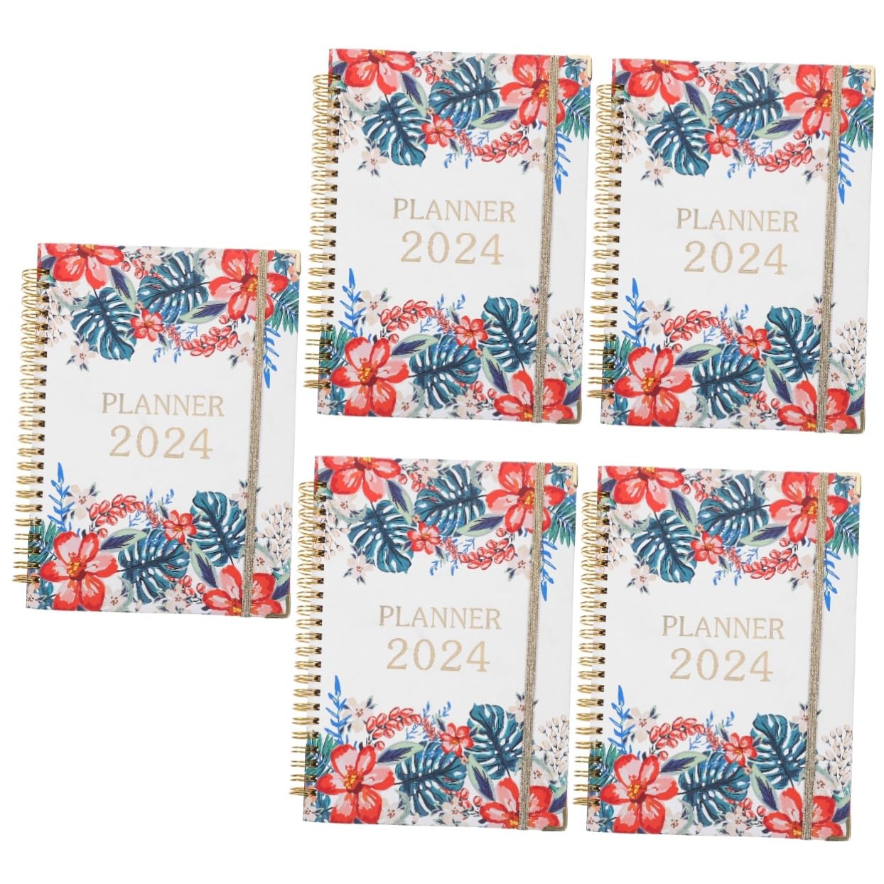 Lurrose 5stücke Binder Notizbuch Tragbarer Planer Für Lehrer Und Studenten Organizer Für Büro Und Studium Praktisches Notizbuch Für Kreative Ideen Und Tägliche Planung