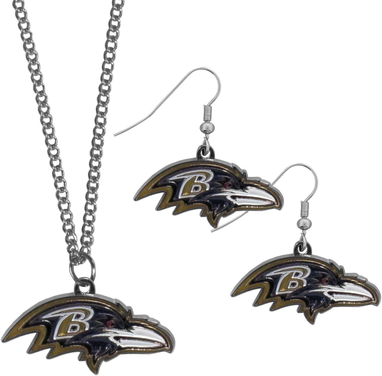 Siskiyou Sports NFL unisex-adult Dangle Earrings and Chain Necklace Set image 3