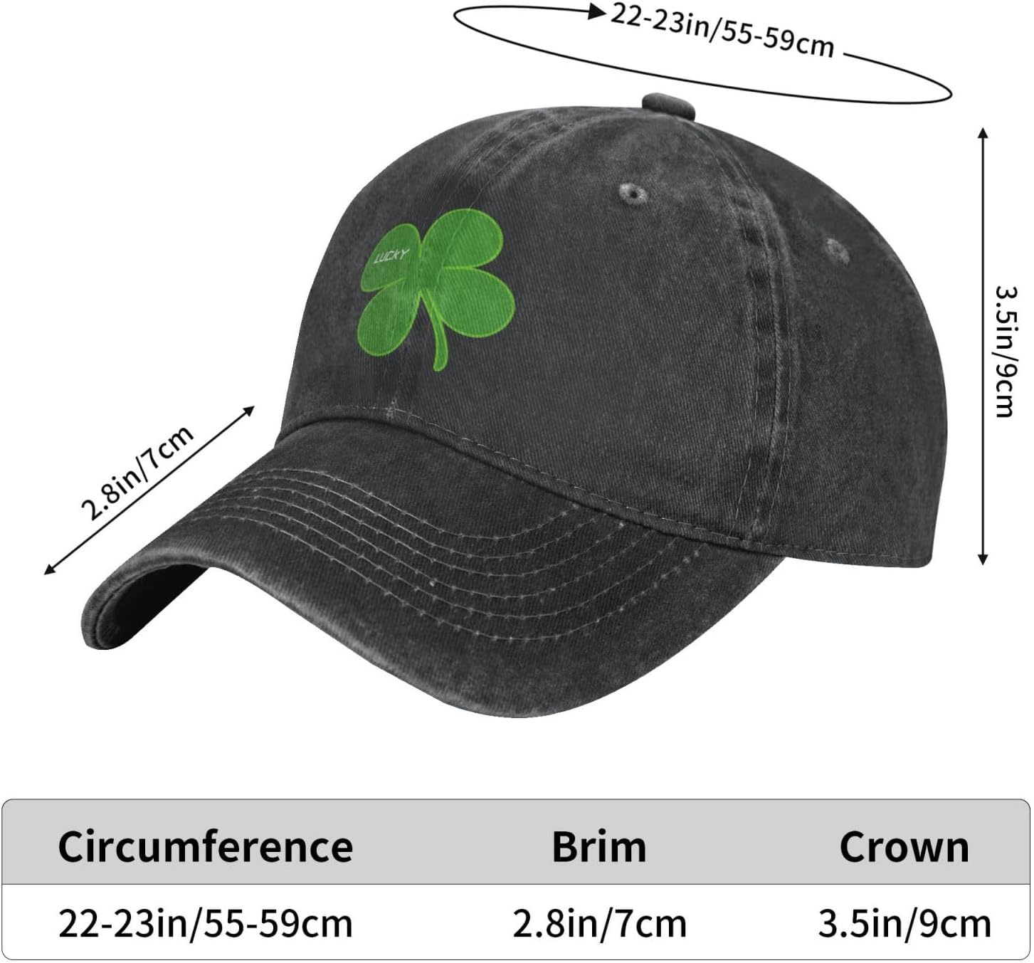 St Patricks Day Hat Shamrock Baseball Cap for Men Women Adjustable St Patricks Day Accessories - Image 2