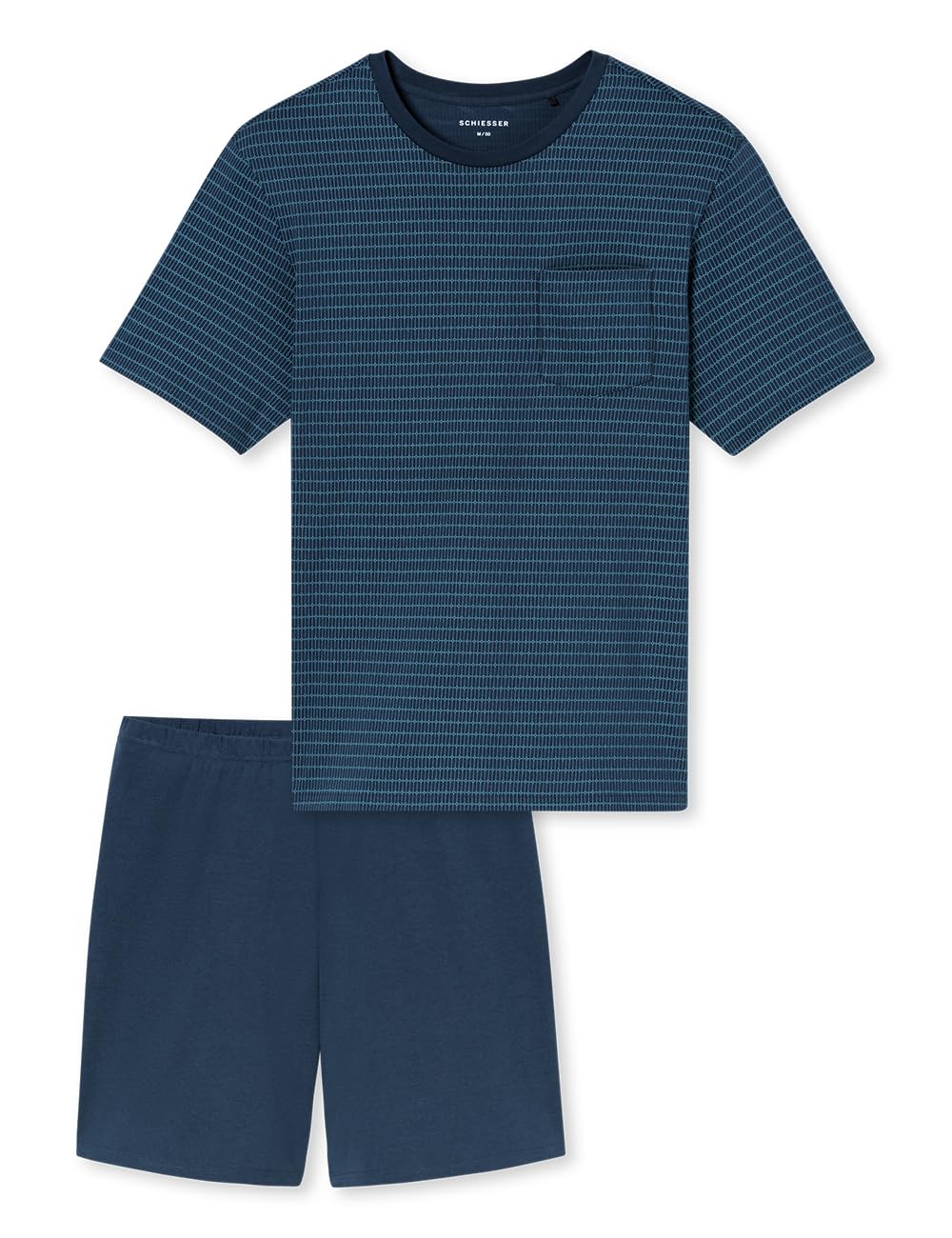 Schiesser Herren Schlafanzug kurz Rundhals - Nightwear Set