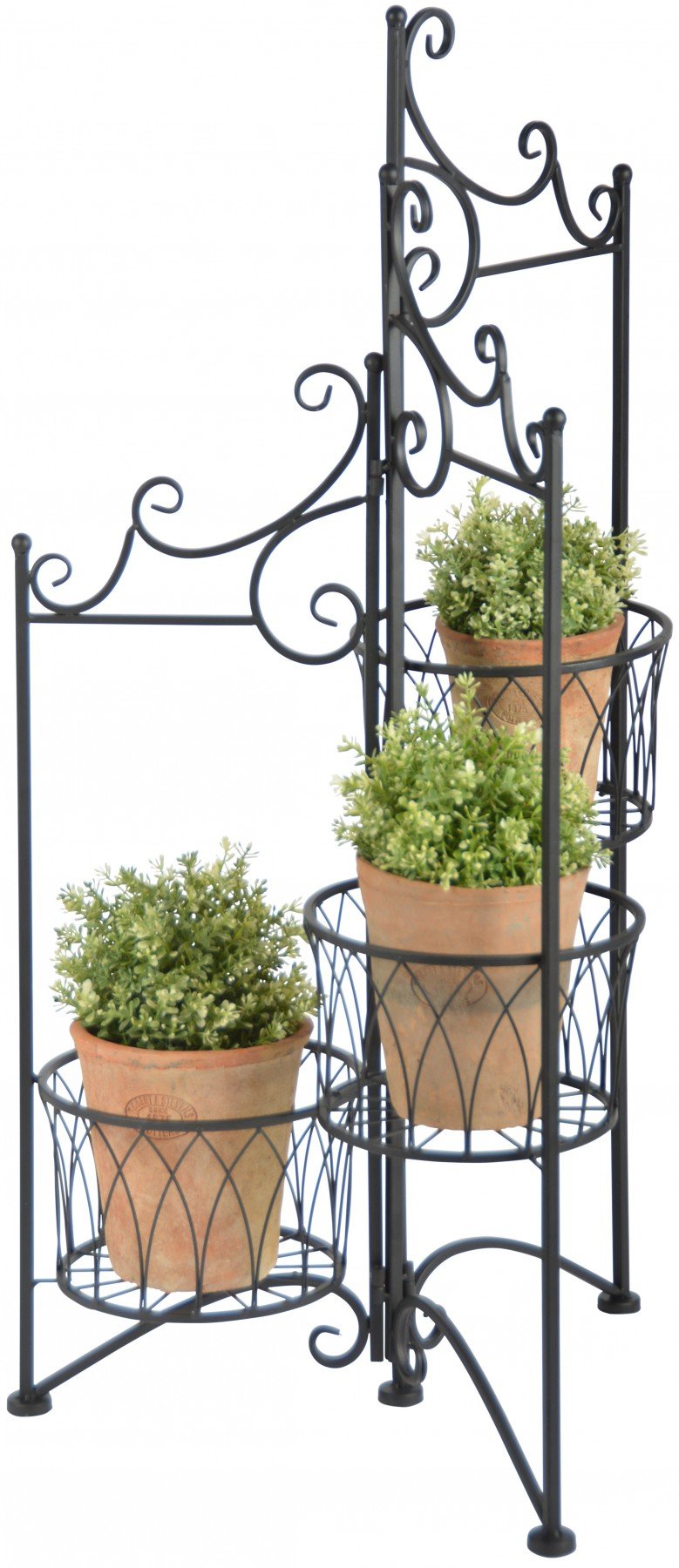 esschert Porte Pots Pliant en Fer forgé 98 cm