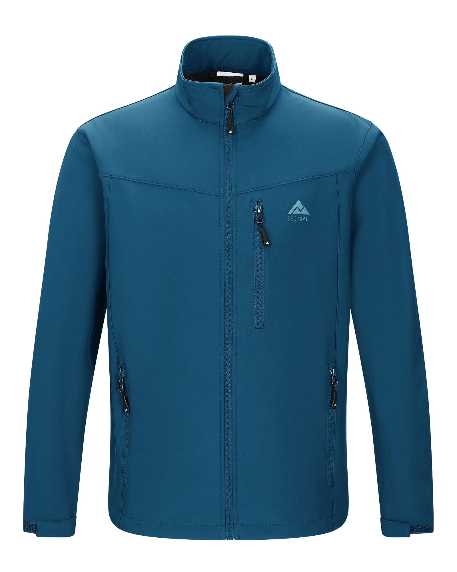 Herren Softshelljacke Wasserdichte Übergangsjacke Winddichte Outdoorjacke Atmungsaktive Funktionsjacke Microfleece-Innenseite für Freizeit Wandern Radfahren