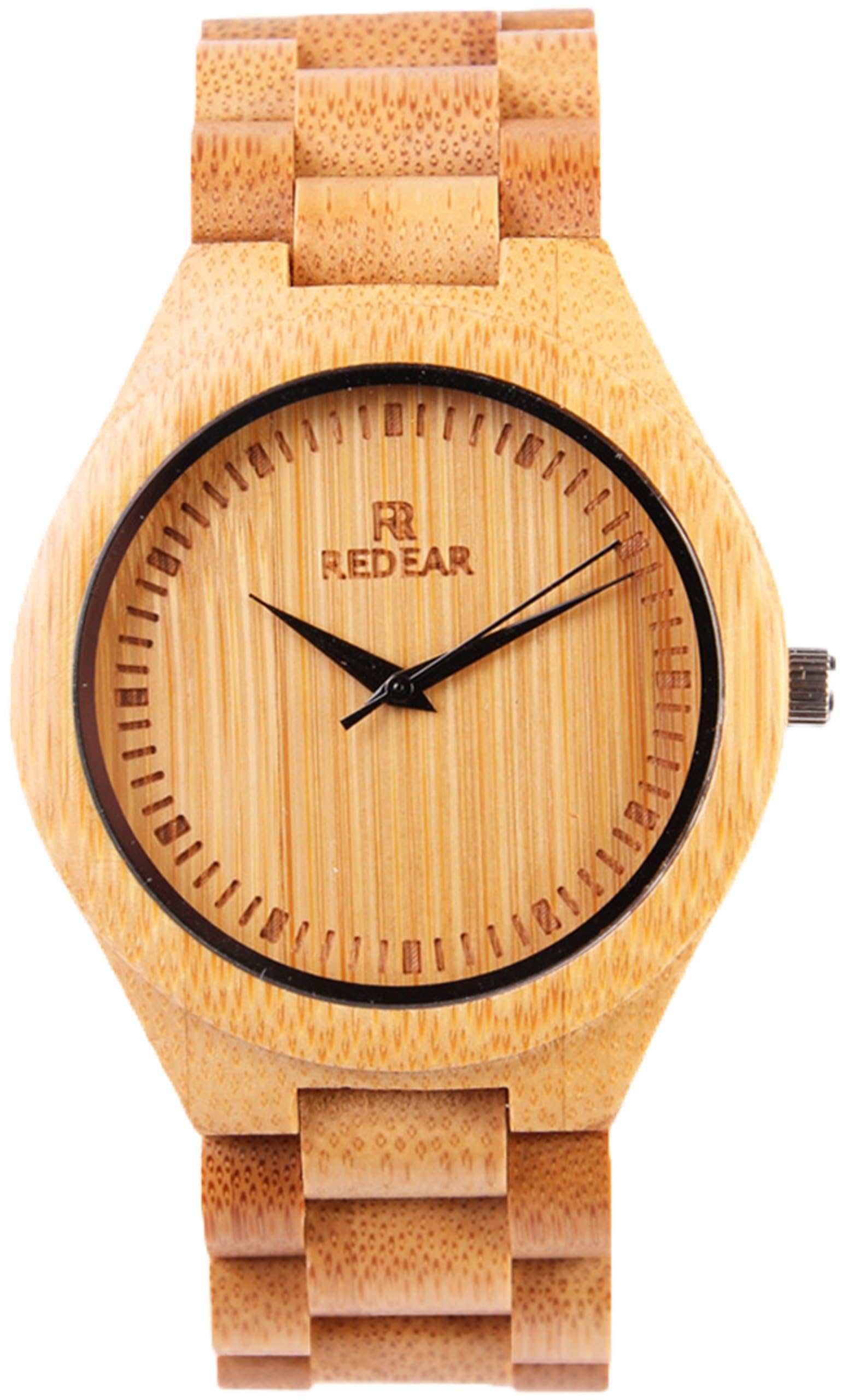 findtime Reloj de madera para hombre, reloj de pulsera de madera de bambú natural, cuarzo, analógico, de madera, sencillo