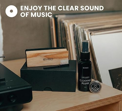 Miniatura 5 de EVEO Vinyl Record Cleaning Kit - 4-in-1 Premium Vinyl Record Cleaner & Vinyl Cleaning Kit with Velvet Brush, Vinyl Cleaner Liquid, Duster &