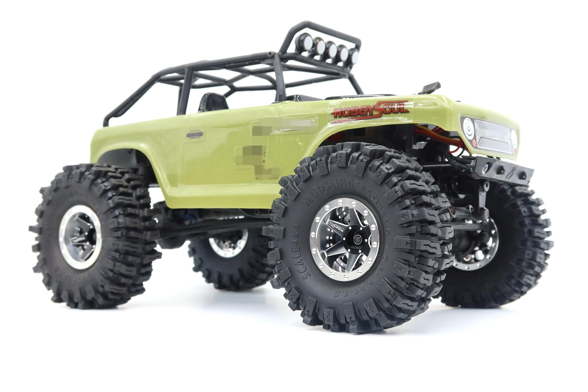 HOBBYSOUL Lot De 4 Pneus RC 64 Mm – Super Collants 1.0 – Pour TRX4M, SCX24, AX24, FCX24 – Upgrade Crawler
