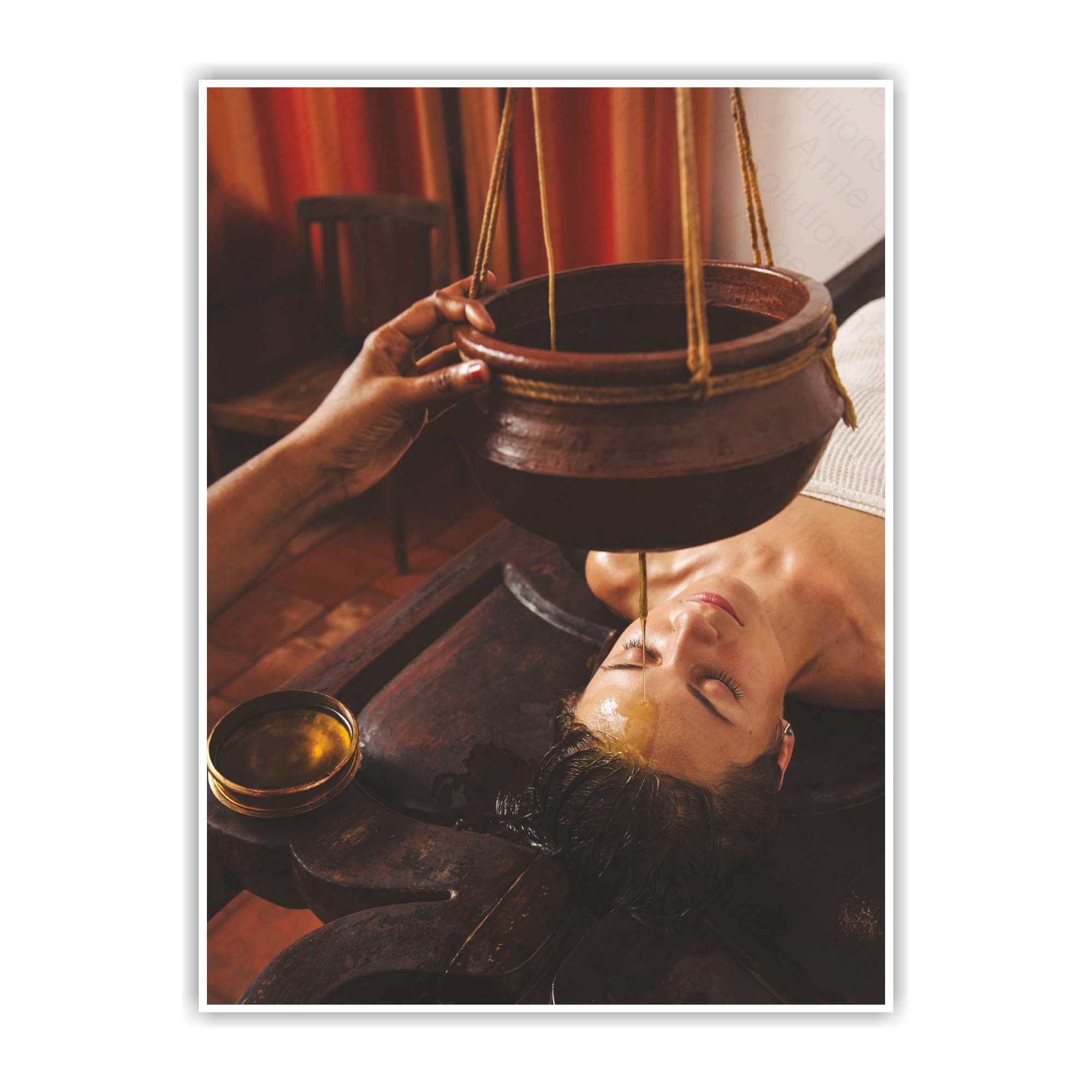 Anne Print Solutions® Spa & Salon Gumming Vinyl Self Adhesive Sticker (Without Frame) for Spa Wall Decor Beauty Salon Vinyl Pack of 1 Pcs Size 24* Inch X 18* Inch* Multicolour