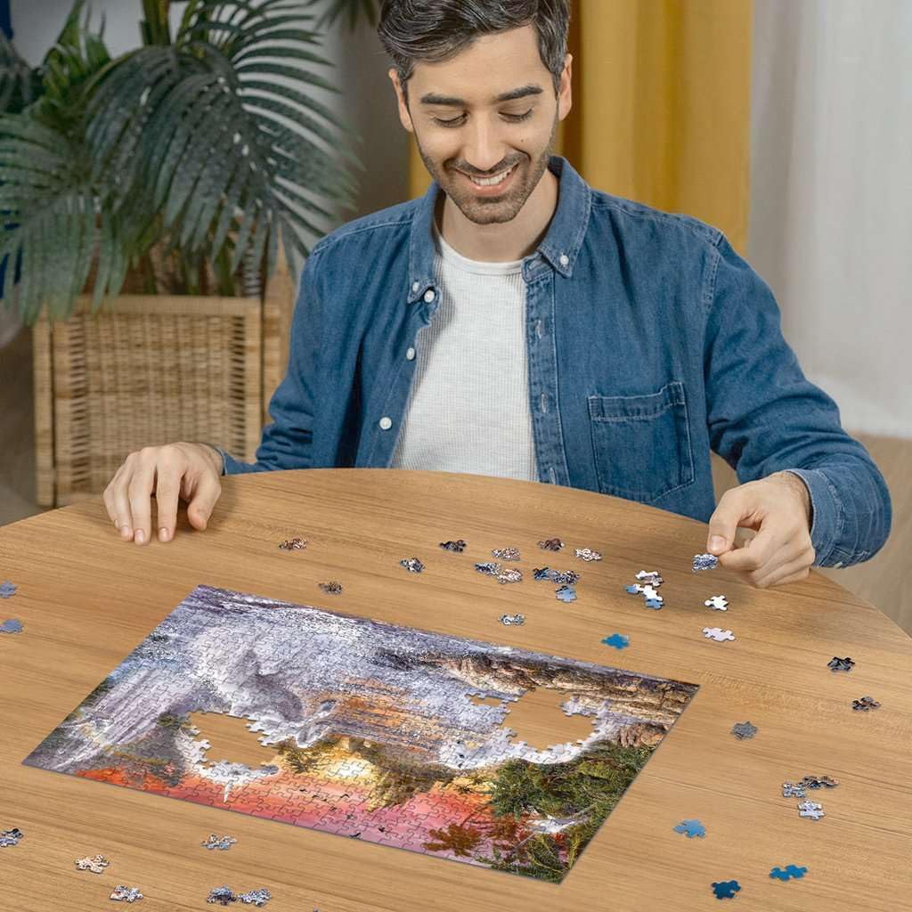 Ravensburger Puzzle 12000471 Unicorns on The River 500 Pieces Puzzle for Adults and Children from 10 Years, Glow in The Dark Puzzle with Unicorns