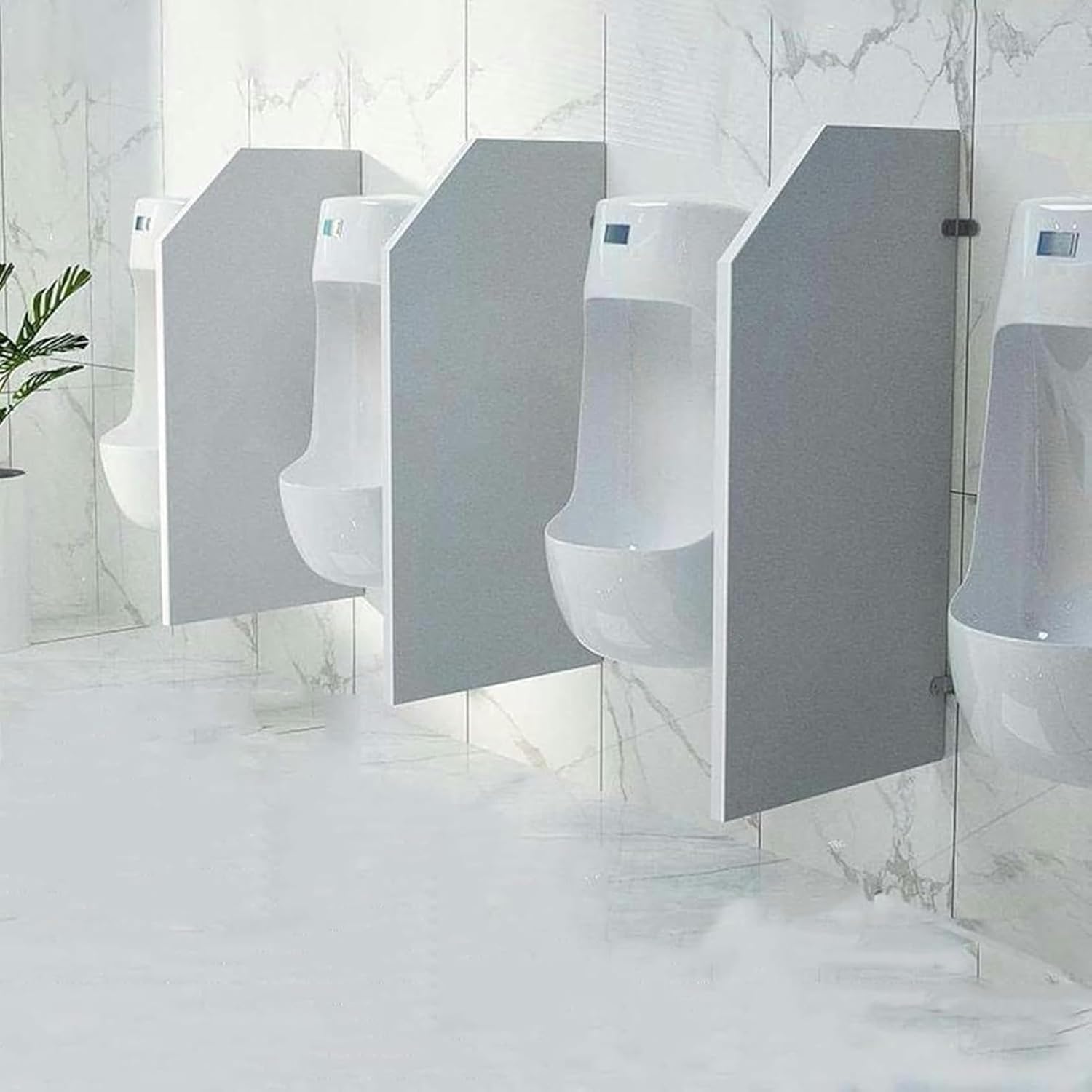 Urinal Partition,Wall-Mounted Mens Urinal Privacy Screen,Room Divider Partitions Separator Decorative Panel Screens,for Schools/Kindergartens/Shopping Malls/Public Places (Size : 4pcs)*1