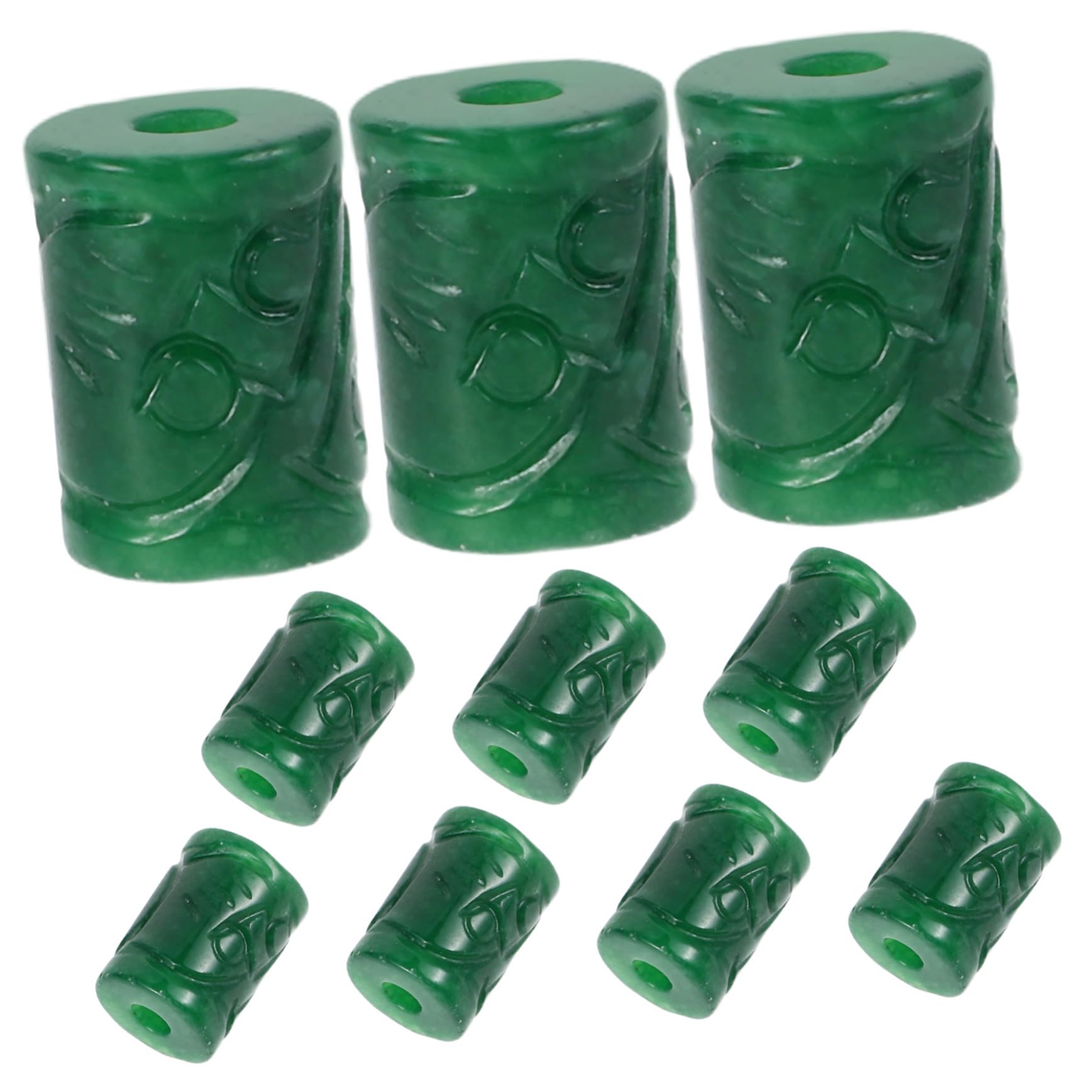 Perles d'espacement jade imitation verte pour création de bijoux DIY et colliers