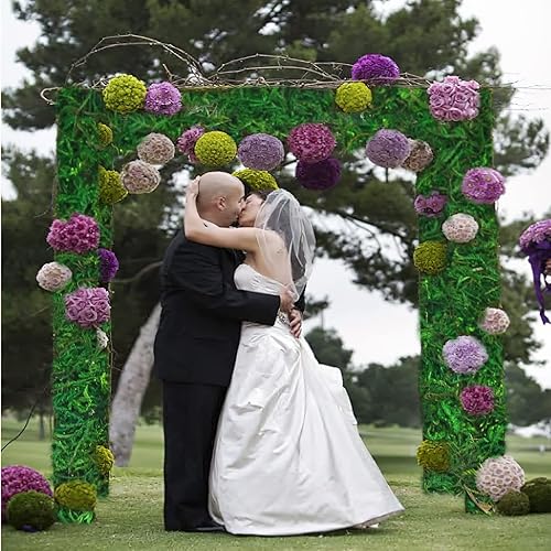 Miniatura 7 de FAICOIA 2 unidades de camino de mesa de musgo preservado para manualidades, decoración de fiesta de boda, 12 x 48 pulgadas, rollo de musgo verde