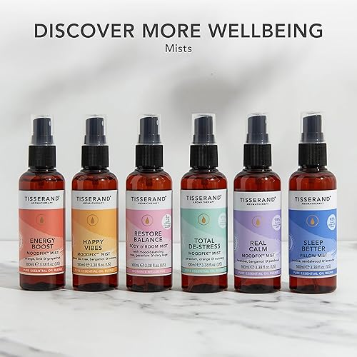 Miniatura 8 de Tisserand Aromatherapy  Sleep Pillow Mist para cuerpo y habitación contiene una mezcla calmante de aceites esenciales puros que incluyen jazmín,