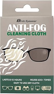 Birdz Anti-fog Easy to Use Reusable Cloth for Fog Free Glasses - Great for Keeping Airsoft Goggles Fog Free