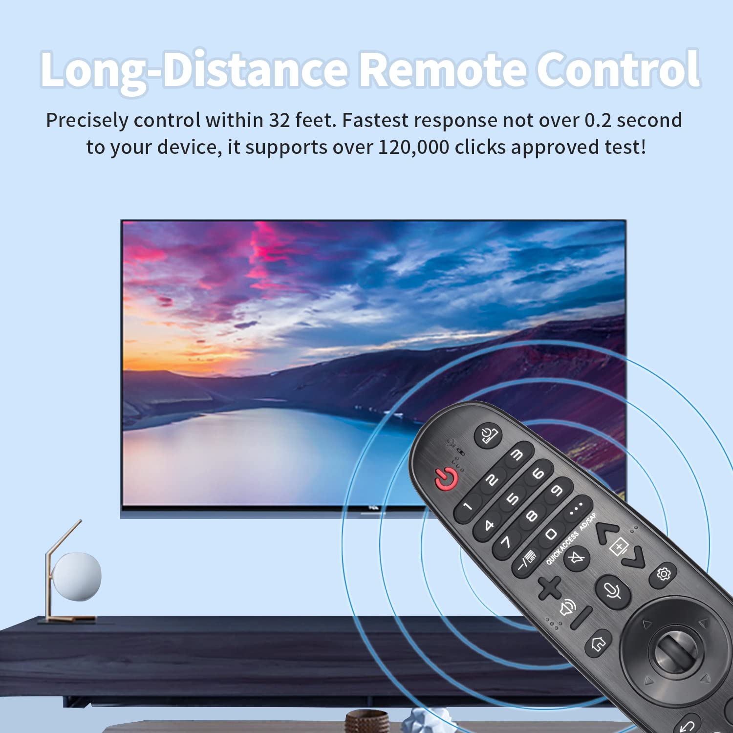 Telecomando Sostitutivo Per Smart TV LG - Con Puntatore, Voce Alexa/Google, Compatibile Con Molti Modelli