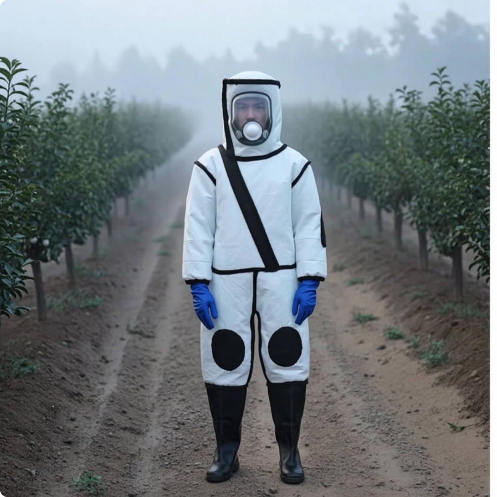 Milageto Tuta da Apicoltore con Visiera Comoda Tuta Protettiva da Apicoltore Flessibile Abbigliamento per Apicoltori, Apicoltura
