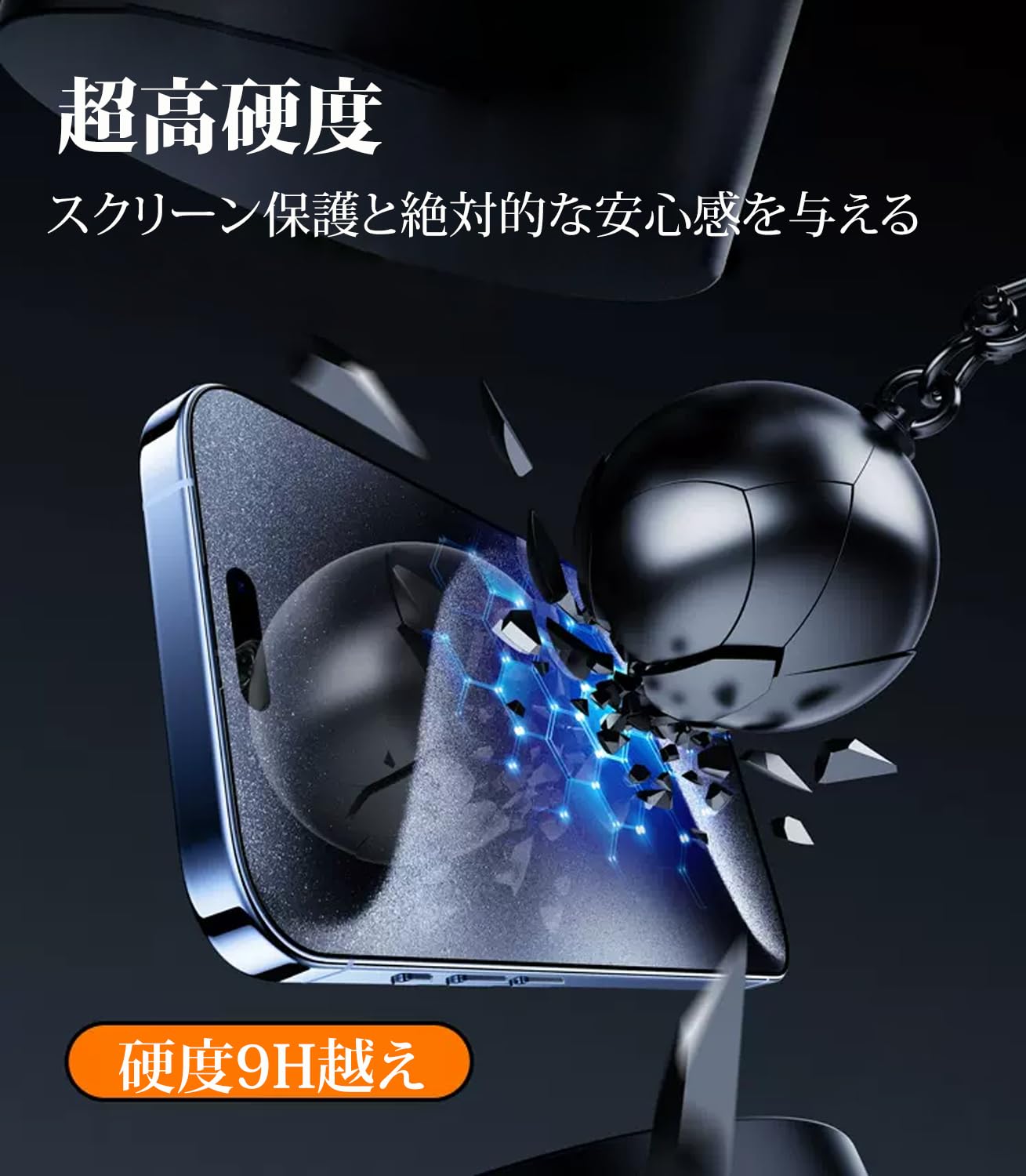 Amazon | 【0.1mm 極薄型】HOSEDA ガラスフィルム iPhone 15 Pro 用