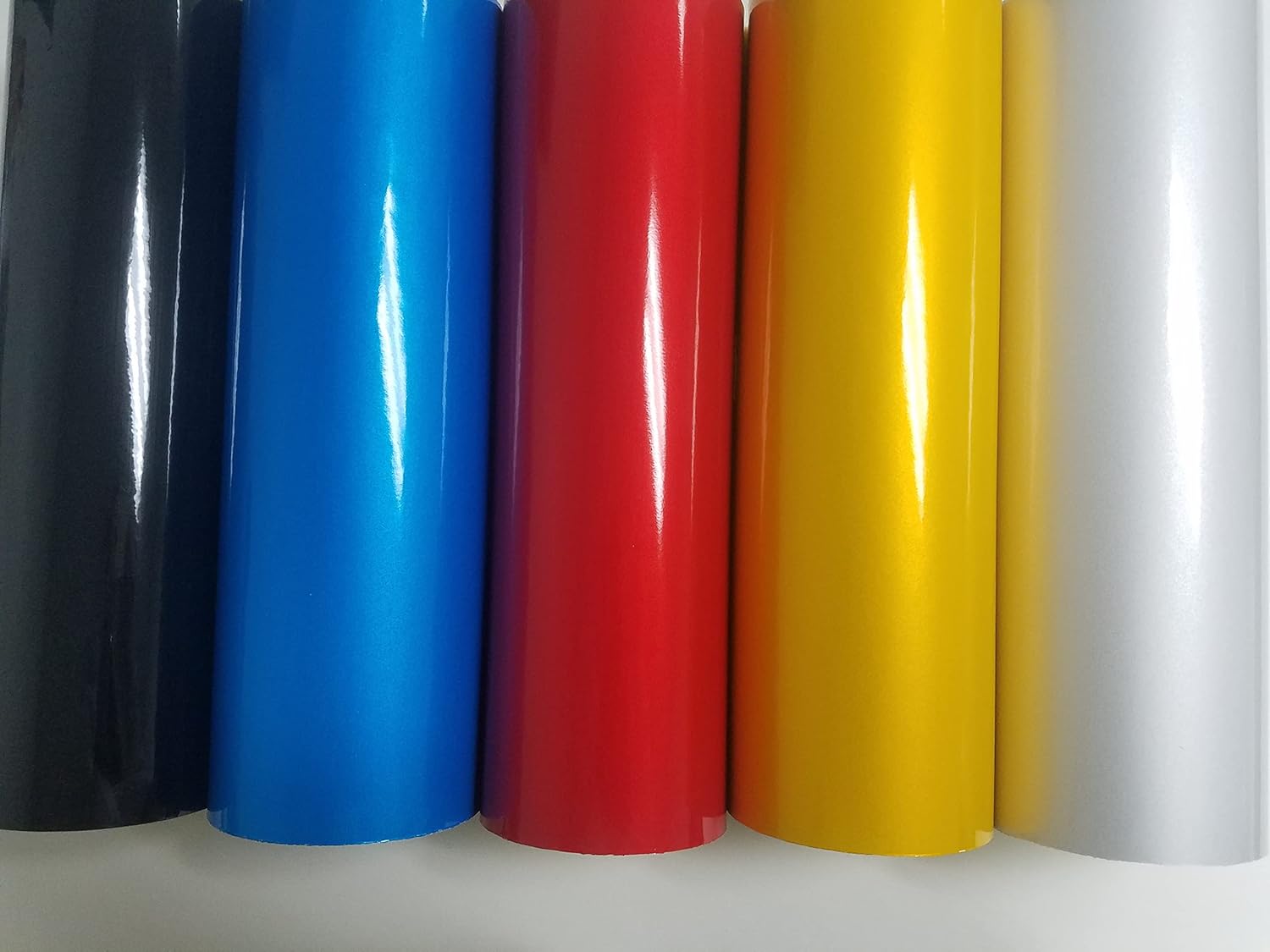 Reflective Cutting Sign Craft Vinyl Adhesive Roll Sheet (Yellow, 50FT x 2FT)