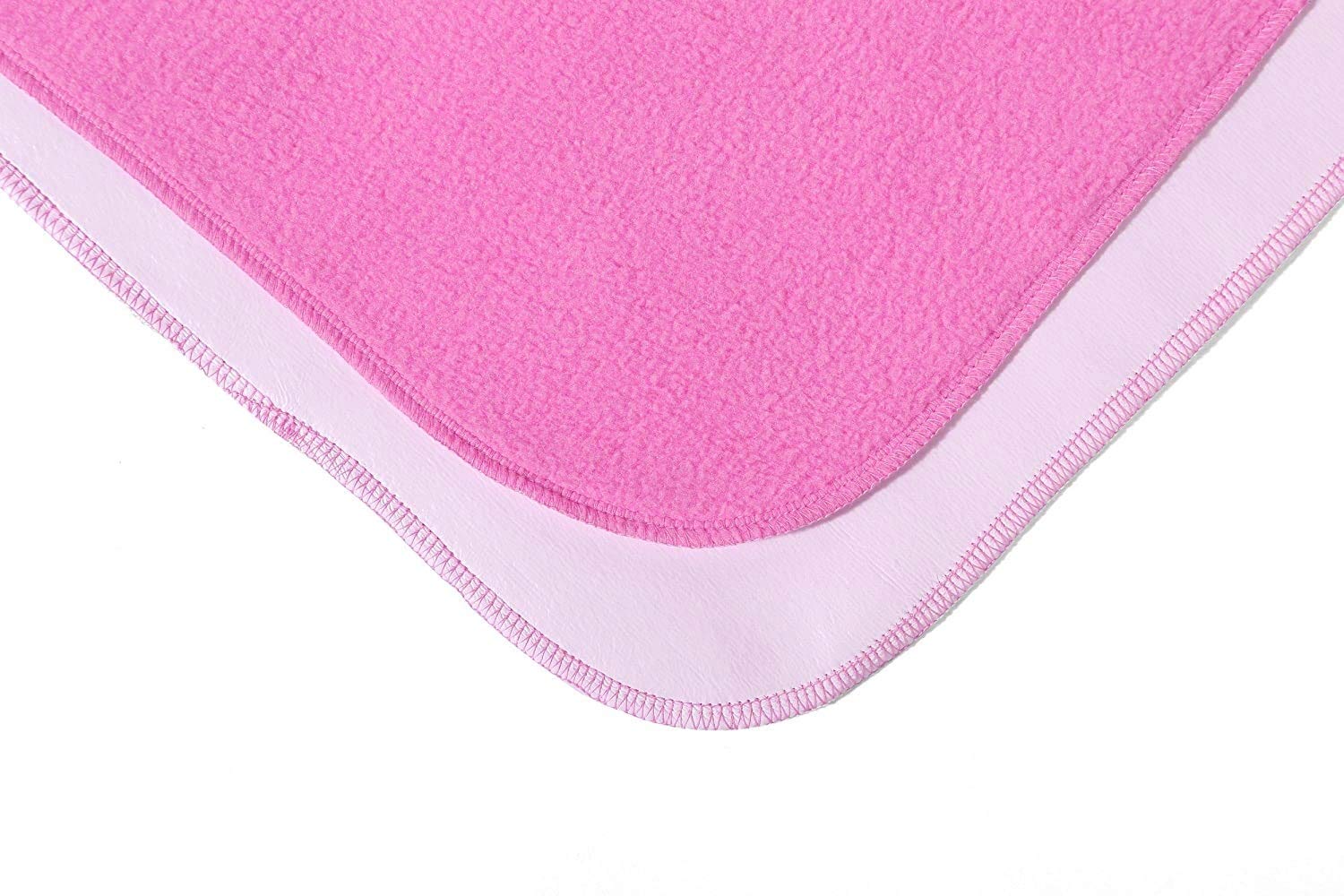 FRATELLI Waterproof Safety Stitched Bed Protector (Pink, XL- 4.5 x 6.5ft) 1