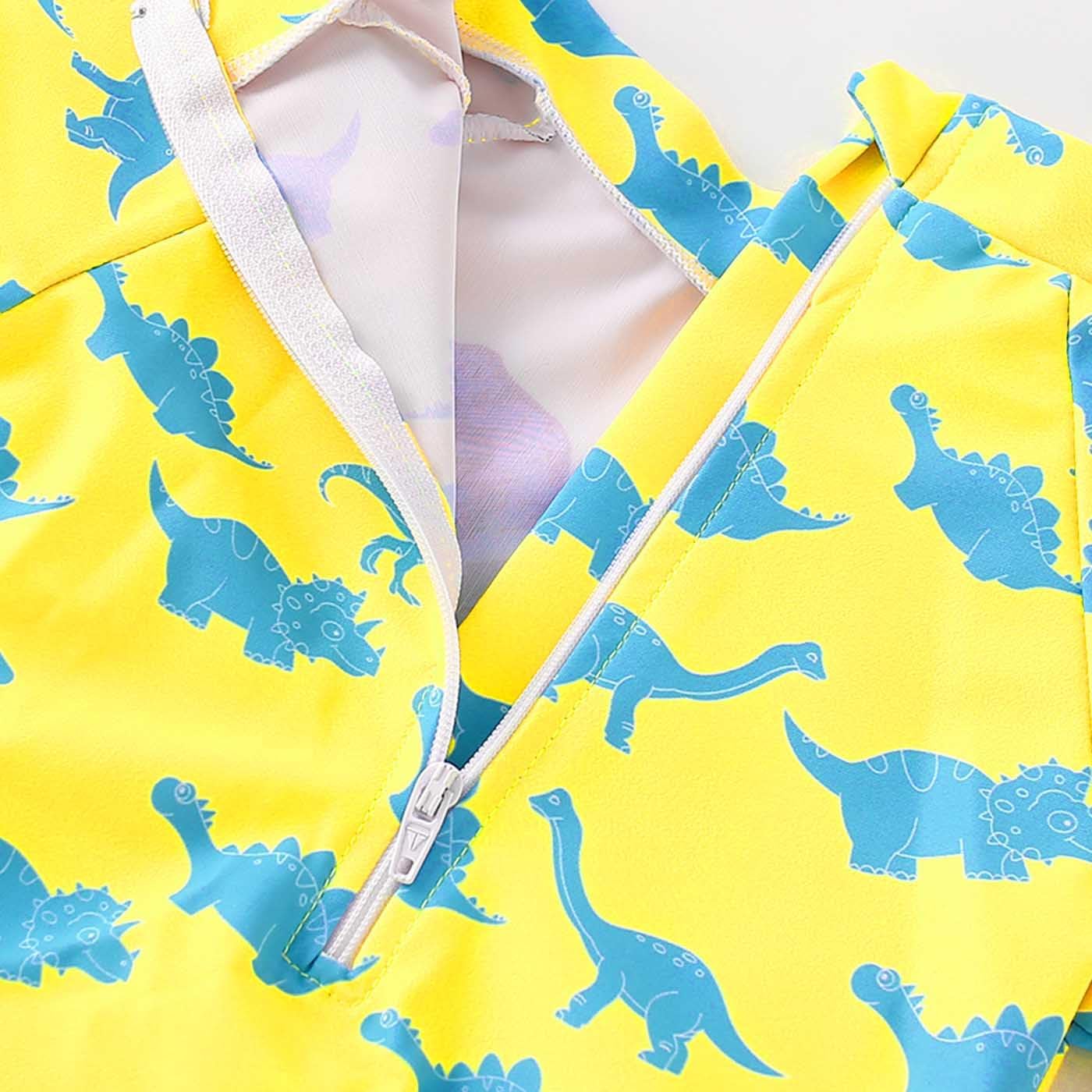 Toddler Baby Boys' Swimwear One Piece UPF 50+ Swimsuit Boy Lovely Cartoon Prints Bathing Suit - Image 5