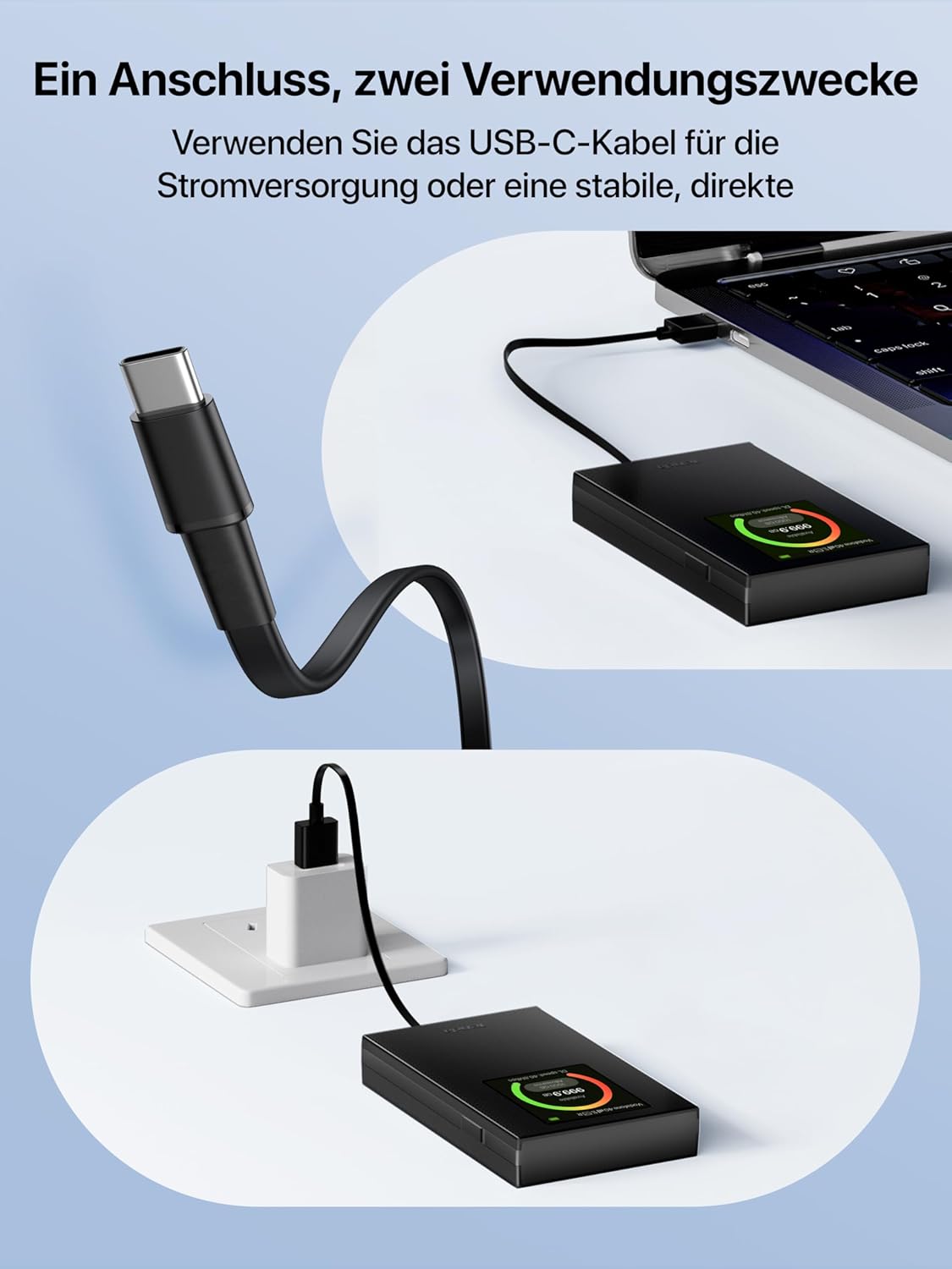 Tenda MF6 USB-C port for power and data