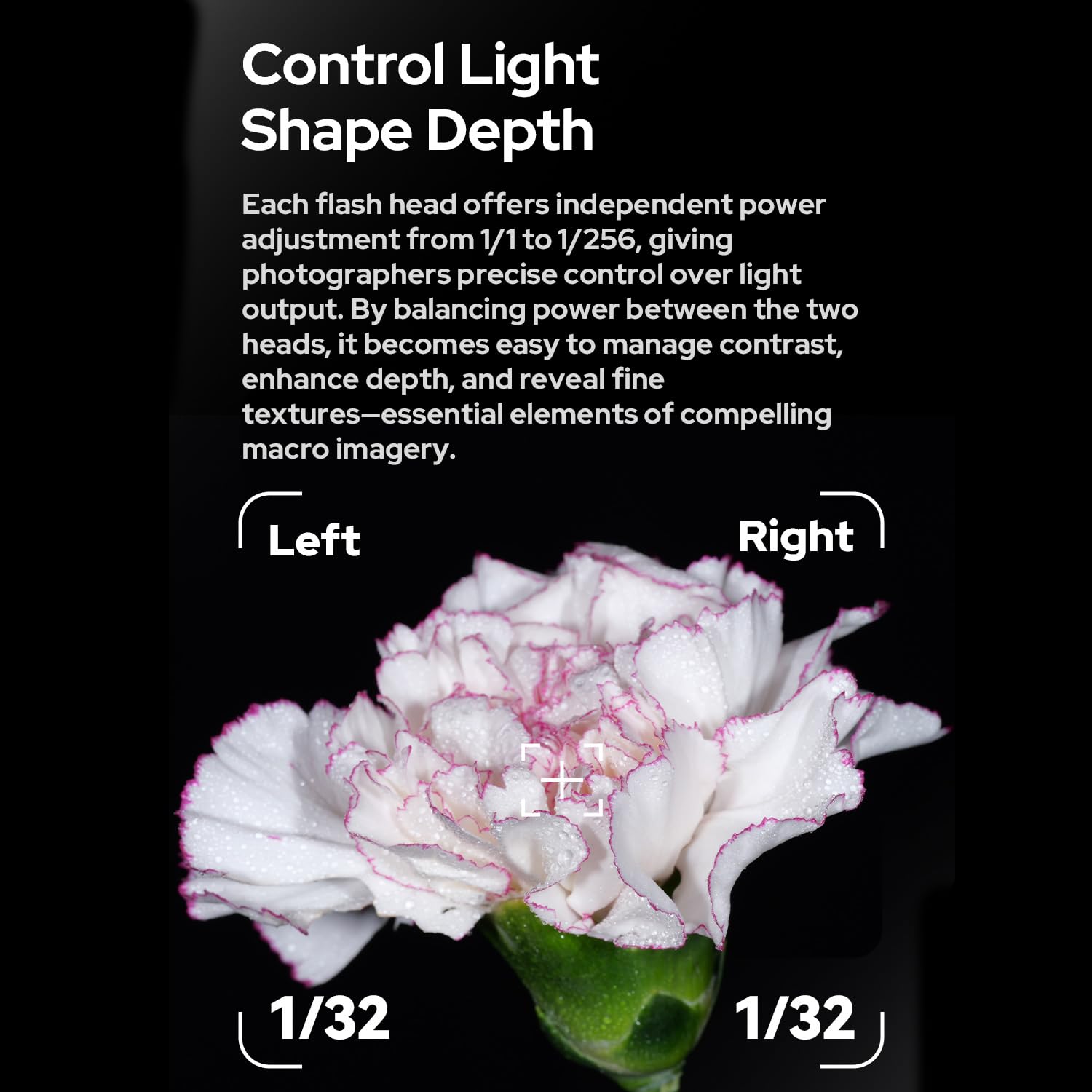 GODOX MF-T76C TTL Doppia testa del flash macro flash 2.4G wireless GN22.4, 550 flash, tempo di ricarica del flash 1,2 s con anello di montaggio, diffusore per fotocamera Canon, insetti, alimenti