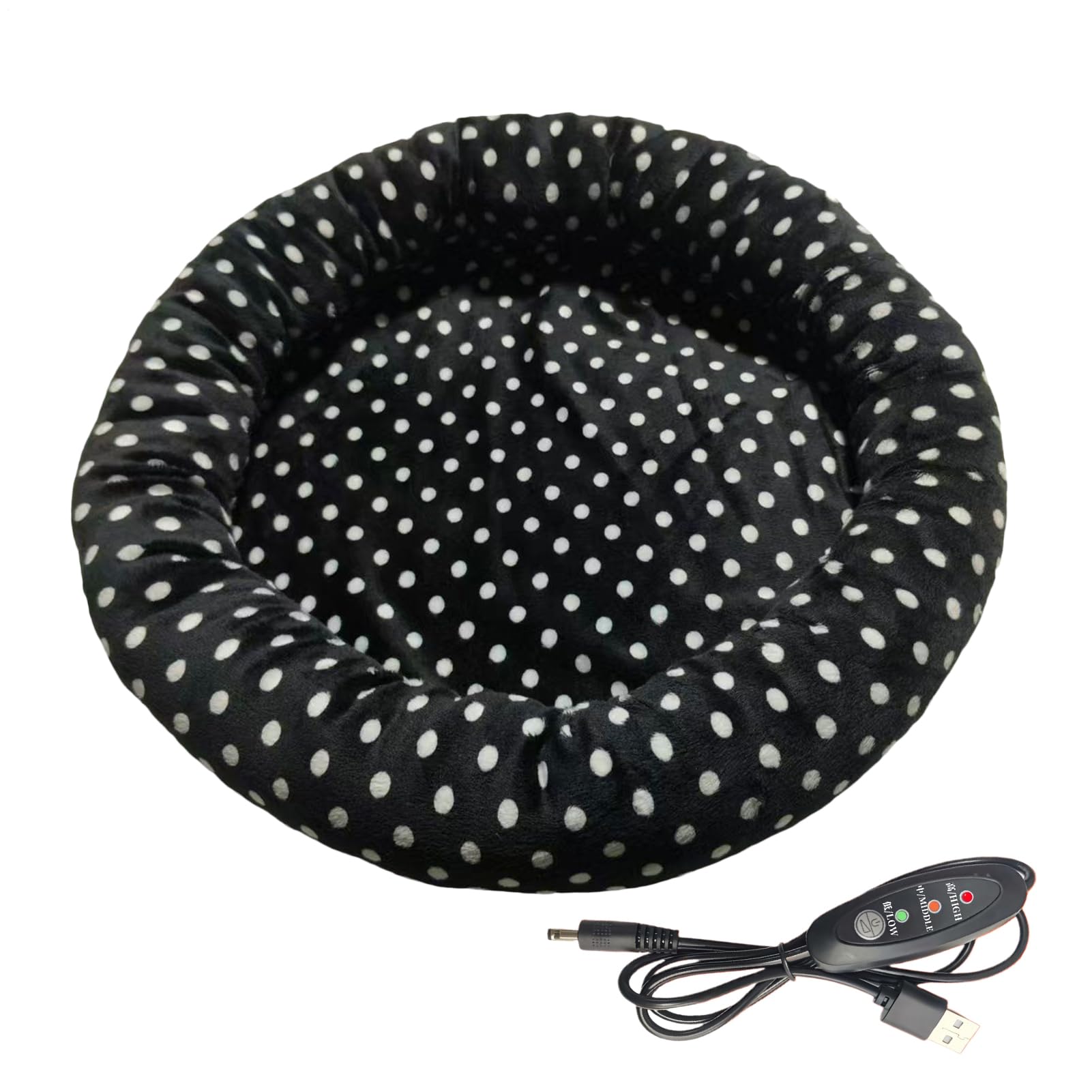 Lit chaud d'intérieur pour chiot et tapis chauffant pour chaton avec alimentation USB