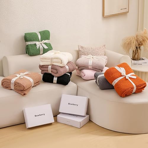 Miniatura 9 de bearberry - Manta de forro polar súper suave y esponjosa, mantas de cama ligeras y acogedoras para sofá, cama y sofá cama, para todas las estaciones