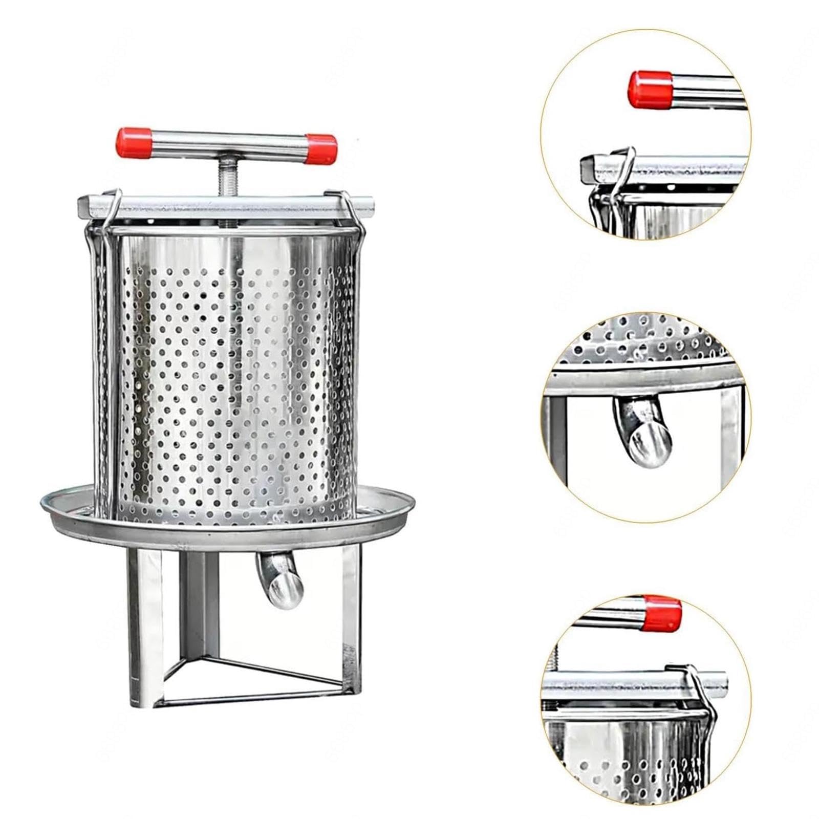 smielatore manuale pressa per miele in acciaio large bee honey press extractor Attrezzatura apicoltura per estrarre il miele forniture api miele,vino,frutta,cera